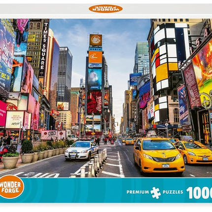 Wonder Forge Times Square New York 1000 Piece Jigsaw Puzzle for Adults | Unique, Perfectly-Fitting Pieces | Fun, Vibrant Imagery | Amazon Exclusive