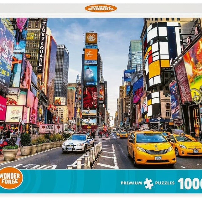 Wonder Forge Times Square New York 1000 Piece Jigsaw Puzzle for Adults | Unique, Perfectly-Fitting Pieces | Fun, Vibrant Imagery | Amazon Exclusive