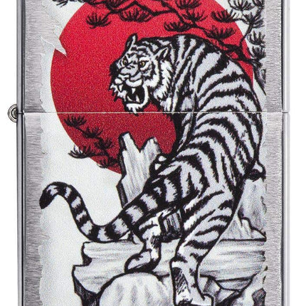 Zippo 29889 Tiger Sun Lighter, One Size, Asian Tiger Design