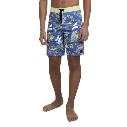 Hurley Boys' Board Shorts, azul Shoreline, 10