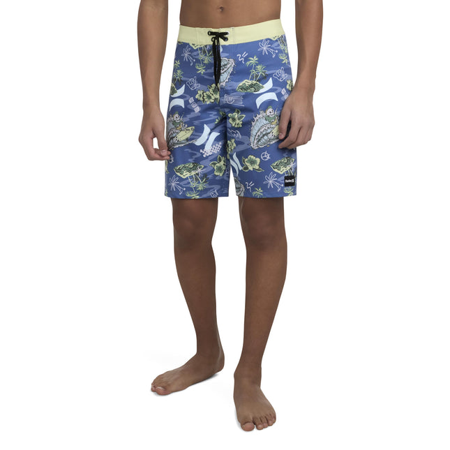 Hurley Boys' Board Shorts, Shoreline Blue, 10