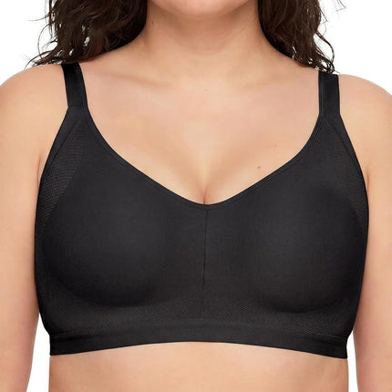 Warner's Women's T-Shirt Bra, Opaque, Rich Black, 