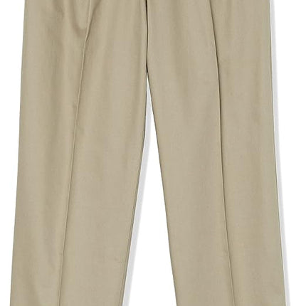 Dockers Men's Classic Fit Signature Khaki Lux Cotton Stretch Pants-Pleated (Regular and Big & Tall), Timberwolf, 40W x 29L, Timberwolf, X-Large