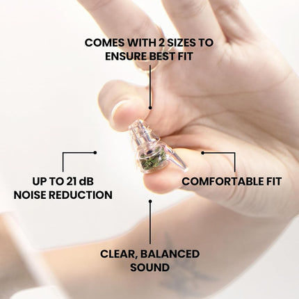 Eargasm High Fidelity Camofield Earplugs for Concerts, Festivals, Musicians, DJs, Night-Life, Motorcycle Hearing Protection - Reusable Camo Ear Plugs for High Fidelity Noise Reduction up to 21 dB