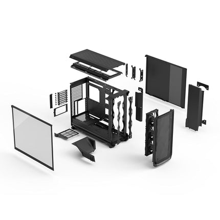 Fractal Design Meshify 3 XL Black TG Light Tint PC Case - Spacious Computer Case with Enhanced Airflow