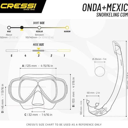 Cressi Single Lens Mask & Snorkel Set - Tempered Glass Diving Mask - Snorkel Set Adults for Pools & Sea - Quick-Adjust Buckles for Scuba Diving Equipment - Transparent/Pink - Combo Set