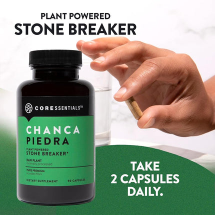 CHANCA Piedra Pure Stone Breaker 1300mg - Kidney, RENAL, Gallbladder Support Phyllanthus niruri - All Natural Herbal Detox Urinary Tract, Removes Impurities - 90 Capsules
