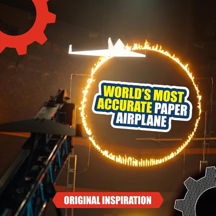 CrunchLabs by Mark Rober, Turbo Trick Paper Airplane, Fold, Launch, Fly