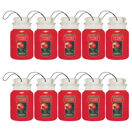 Yankee Candle Paper Car Jar, Macintosh (Pack of 10)