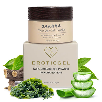 Japanese Nuru Massage Gel Powder Sakura 40g, Aloe,