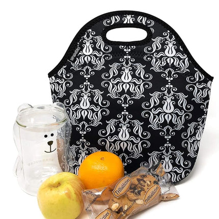 Wrapables® Insulated Neoprene Lunch Bag, Damask