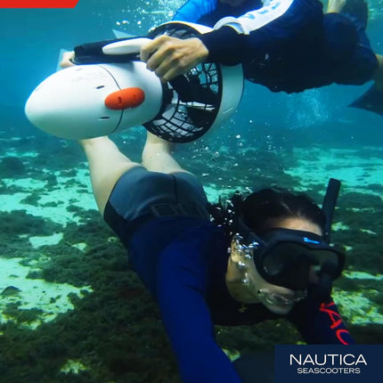 Nautica Marine 250 Underwater Seascooter, Scuba Snorkeling for Ocean or Pool, Action Camera Compatible