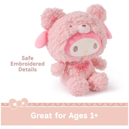 GUND Sanrio Official Hello Kitty and Friends My Melody Café Latte Teddy Bear Plush, Collectible Plush Toy, Stuffed Animal for Ages 1 and Up, Pink, 10”