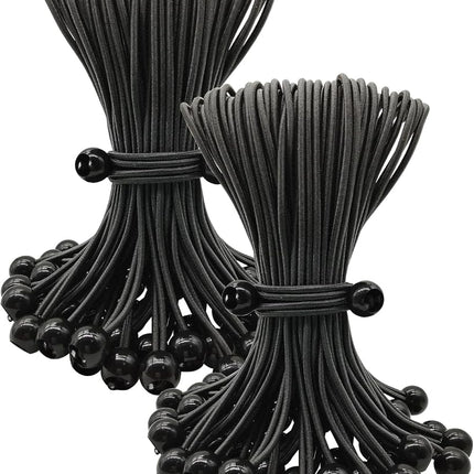 BINCKIN Bungee Cord with Ball 100 Pcs, 10 Inch Bun