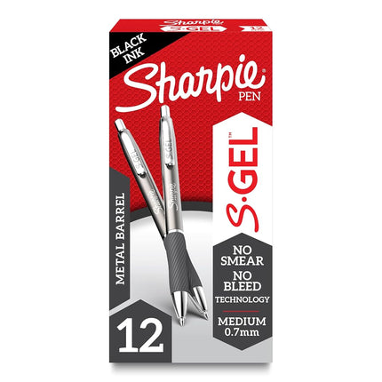 Sharpie S-Gel, Gel Pens, Sleek Metal Barrel, Gunme
