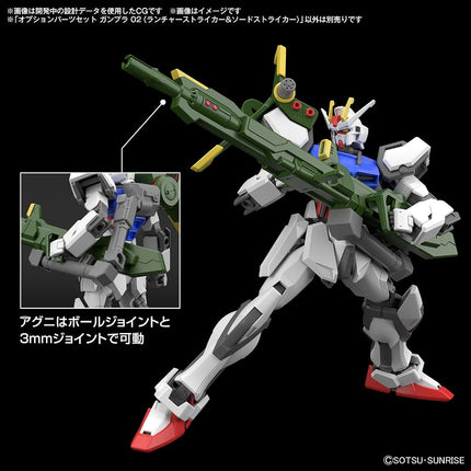 BANDAI Spirits Hobby KIT Gundam Option Parts Set GUNPLA 02 (Launcher Striker & Sword Striker)