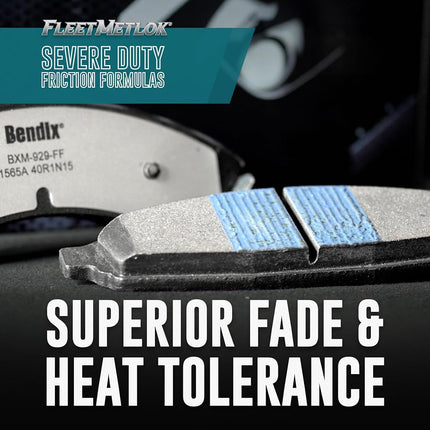 Bendix Fleet Metlok Brake Pads Buick Rainier 2005-2004,Chevrolet SSR 2006-2003,Trailblazer 2005-2002,GMC Envoy 2005-2002,Isuzu Ascender 2005-2003,Oldsmobile Bravada 2004-2002,Saab 9-7x 2005-(MKD882FM)