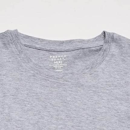 T-shirt à manches longues et col rond pour garçon French Toast, gris chiné, 4-5 ans