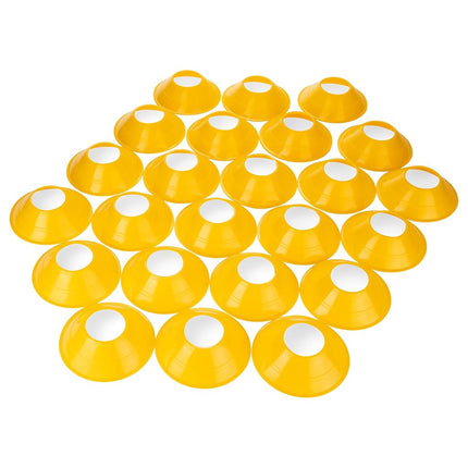 Champion Sports Mini Neon Field Cones Neon Yellow, 5" Diameter
