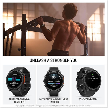 Garmin fēnix 8, 47mm Premium GPS multisport smartwatch, Slate Grey