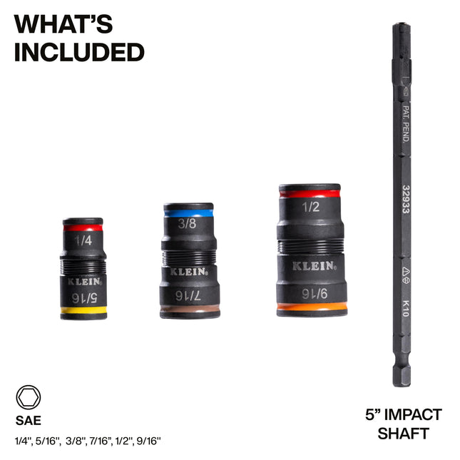 7-in-1 Impact Flip Socket Set, No Handle One Size