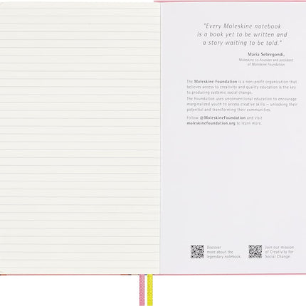 Moleskine Sakura Undated Weekly Planner by Momoko Sakura, 18-Months Undated Weekly Planner with Hardcover and Elastic Closure, Asian Collection 2024, Limited Edition, Large Format 13 x 21 cm