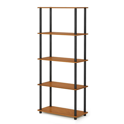 Furinno TURN-N-TUBE 5-Tier Tool-Free Corner Shelf,