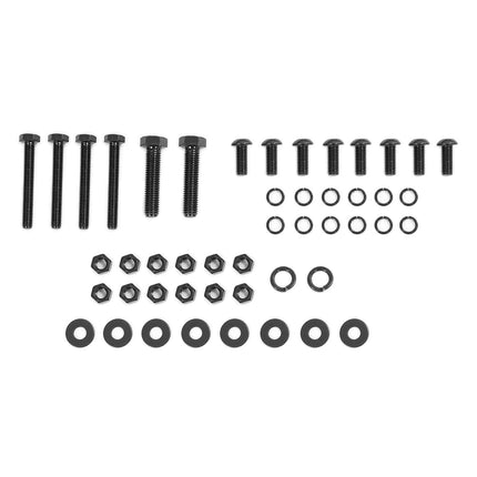 ALMULOO Soporte universal ajustable de guardabarros de repuesto para 1406-6A par de soportes de montaje de medios guardabarros de acero con recubrimiento en polvo pintado de negro