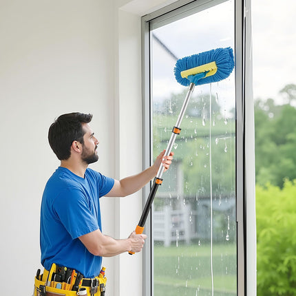 VEVOR Telescopic Extension Pole, 2-4 FT Multi-Purpose Extendable Pole, Sturdy Aluminum Alloy Paint Pole Extension with Flip-Lock Design, High Reach Roller Stick for Painting, Dusting and Cleaning