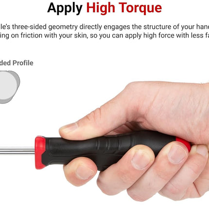 TEKTON 4.5 mm Hex High-Torque Black Oxide Blade Screwdriver | DHX21045 | Made in USA