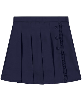 Nautica Girls' School Uniform Pleated Pull-on Scoo