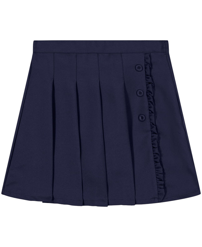 Nautica Girls' School Uniform Pleated Pull-on Scoo