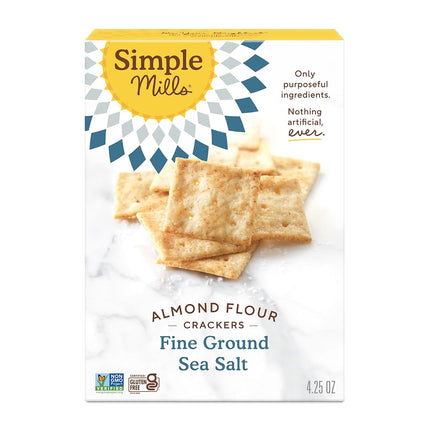 Simple Mills Almond Flour Crackers, Sundried Tomato/Basil, 4.25 Oz