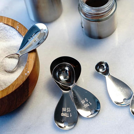 RSVP International Endurance (MOD-S) Oval Measuring Spoons, Stainless Steel