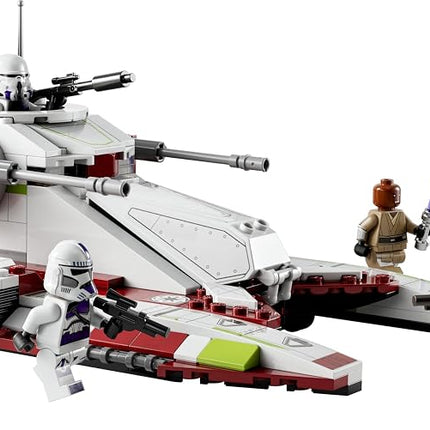 LEGO Star Wars Republic Fighter Tank Building Toy, The Clone Wars Kids Toy with 4 Character Minifigures Including Mace Windu, and 2 Battle Droid Figures for 7 Plus Year Old Boys, Girls & Fans 75342