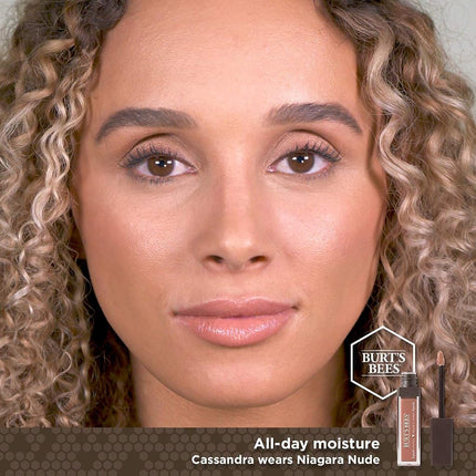 Burt's Bees Moisturising Full Coverage Liquid Lipstick, 5.95 g, Niagara Nude