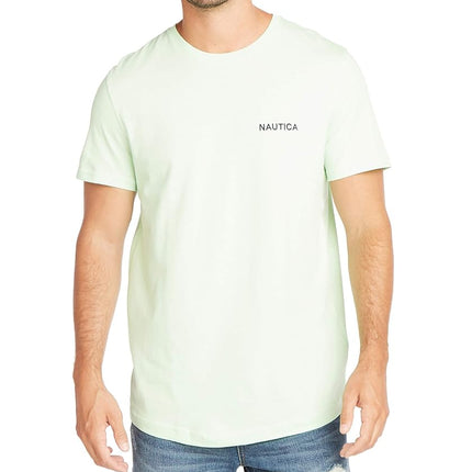 Nautica Men's Short Sleeve Crew Neck T-Shirt, Patina Green Solid, S