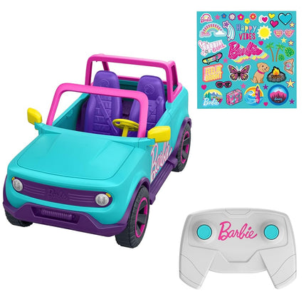 Hot Wheels Barbie RC SUV, Remote-Control Pink Vehi