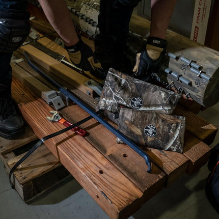 Zipper Bags, Camo Bags are 12.5 and 10-Inch, 1680d Ballistic Weave Camouflage 2-Piece Klein Tools 55560