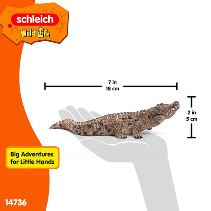 Schleich Wild Life - Crocodile Toy Figurine - Kids Ages 3+ | 14736