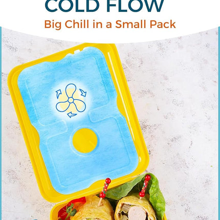 Healthy Packers Ice Packs For Lunch Box - Ice Blocks for Cool Bags and Cool Box - Ideal Freezer Blocks for Lunch Box - Original Long- Lasting Formula (4 Pack)