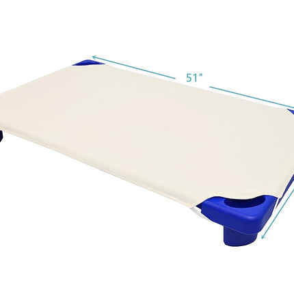 American Baby Company Drap de lit pour lit de camp de garderie/maternelle 100 % coton percale naturel, 10 pièces, écru, 23" x 51", doux et respirant, pour garçons et filles