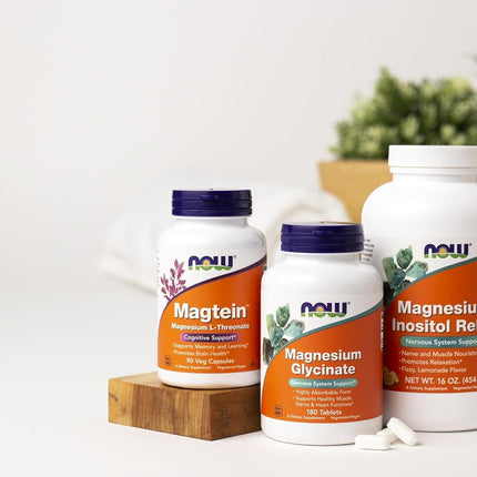 NOW Supplements, Magtein with patented form of Magnesium (Mg), 90 Veg Capsules