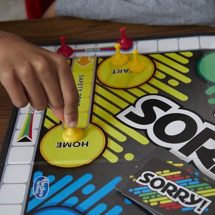 Sorry! Board Game for Kids, Classic Hasbro Board Game; Each Player Gets 4 Pawns, Holiday Gifts for Kids, Ages 6 and up