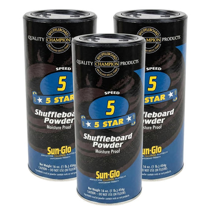 3 Pack - Sun-Glo #5 Speed Shuffleboard Powder Wax