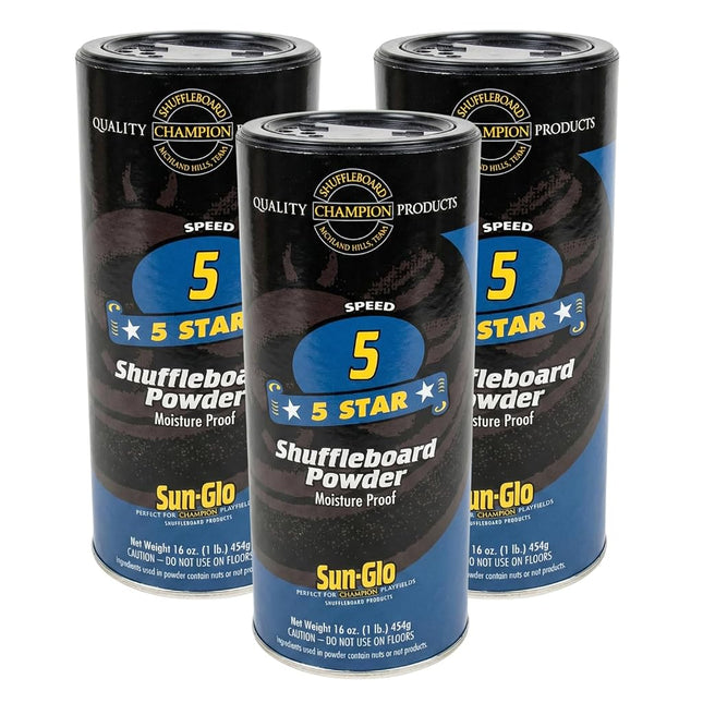 3 Pack - Sun-Glo #5 Speed Shuffleboard Powder Wax