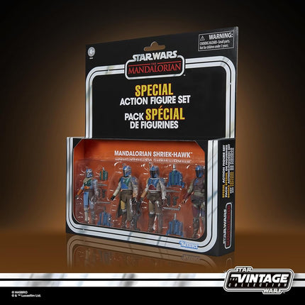 Star Wars The Vintage Collection Mandalorian Shriek-Hawk, The Mandalorian 3.75 Inch Collectible 4-Pack (Amazon Exclusive)