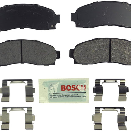 BOSCH BE913H Blue Semi-Metallic Disc Brake Pad Set With Hardware - Compatible With Select Chevrolet Equinox; Pontiac Torrent; Saturn Vue; FRONT