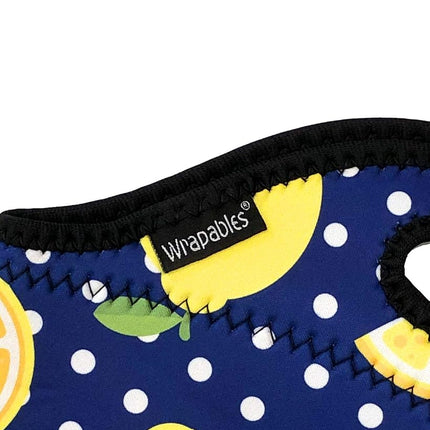 Wrapables® Insulated Neoprene Lunch Bag, Lemons