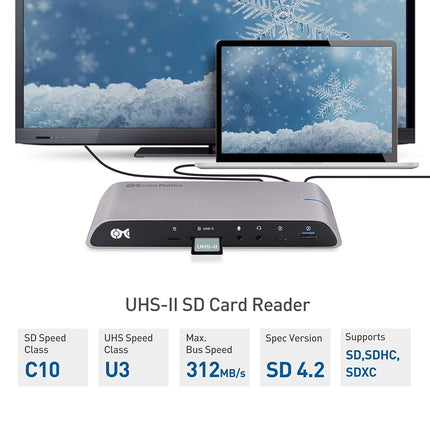 Station d'accueil USB C double écran Cable Matters (station d'accueil USB C) pour MacBook Pro avec double HDMI 4K et chargement d'ordinateur portable 80 W (compatible ports USB-C et Thunderbolt 4 / USB4 / Thunderbolt 3)